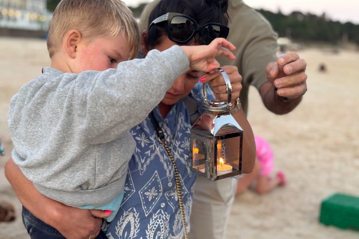 Candles On The Beach