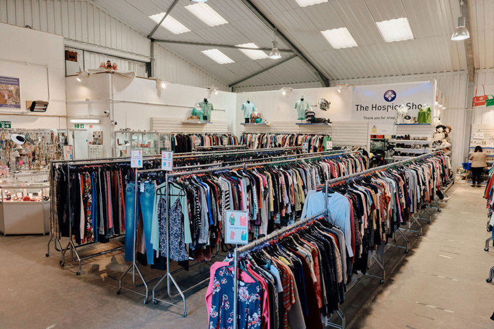 Image of clothes in st ouens fundraising store 